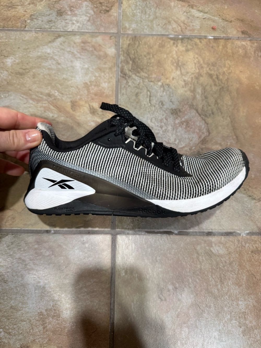 Reebok Black and White Athletic Sneaker